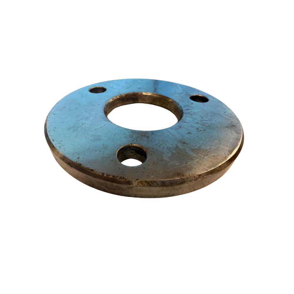 Mild Steel Base Plate – 120mm Outside Diameter with 49mm Centre Hole & 3 x 13mm Fixing Holes - Image 2