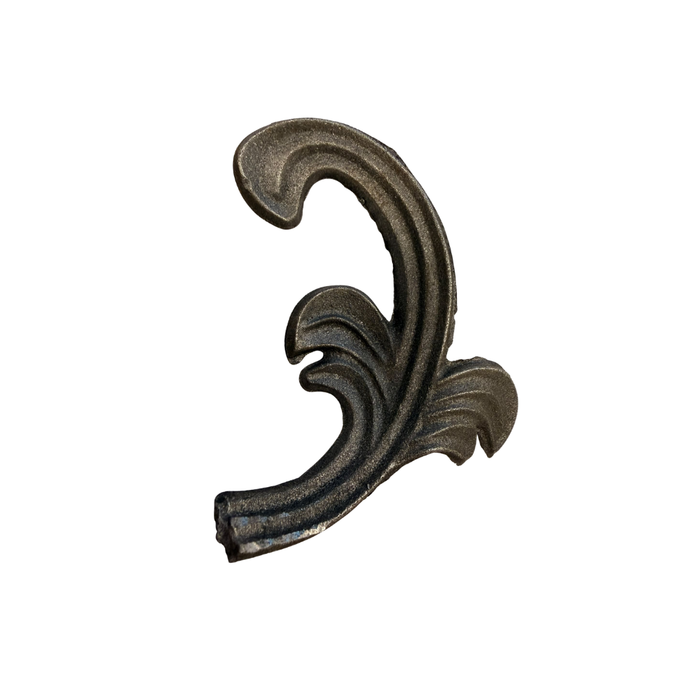 Mild Steel Decorative Leaf - 100 x 100 x 4mm - Right Hand
