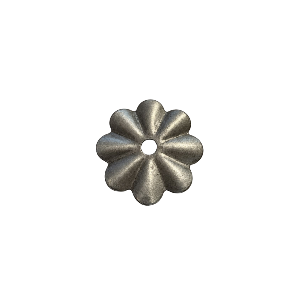 Mild Steel Flower - 35mm O/D x 4mm High x 0.4mm Thick - Image 2