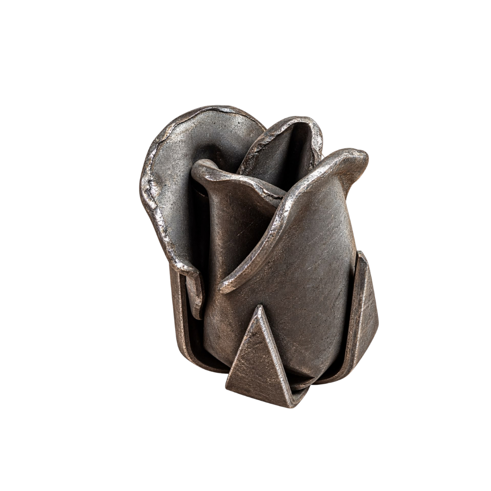Mild Steel Small Rose Head - 30mm O/D x 45mm High