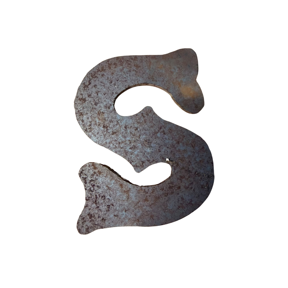 Mild Steel Weather Vane Letter Set - 100mm High x 5mm Thick - Image 4