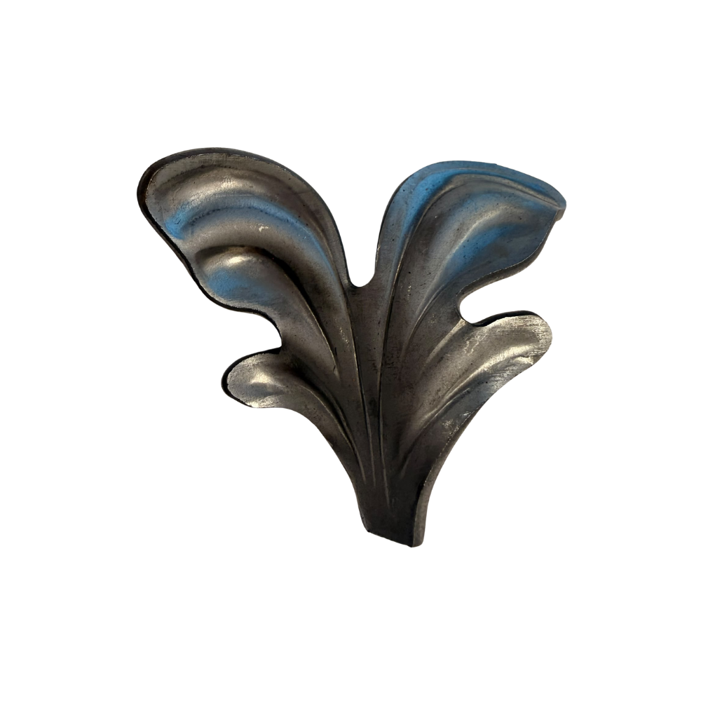 Mild Steel Decorative Leaf - 65 x 70 x 3mm - Right Hand