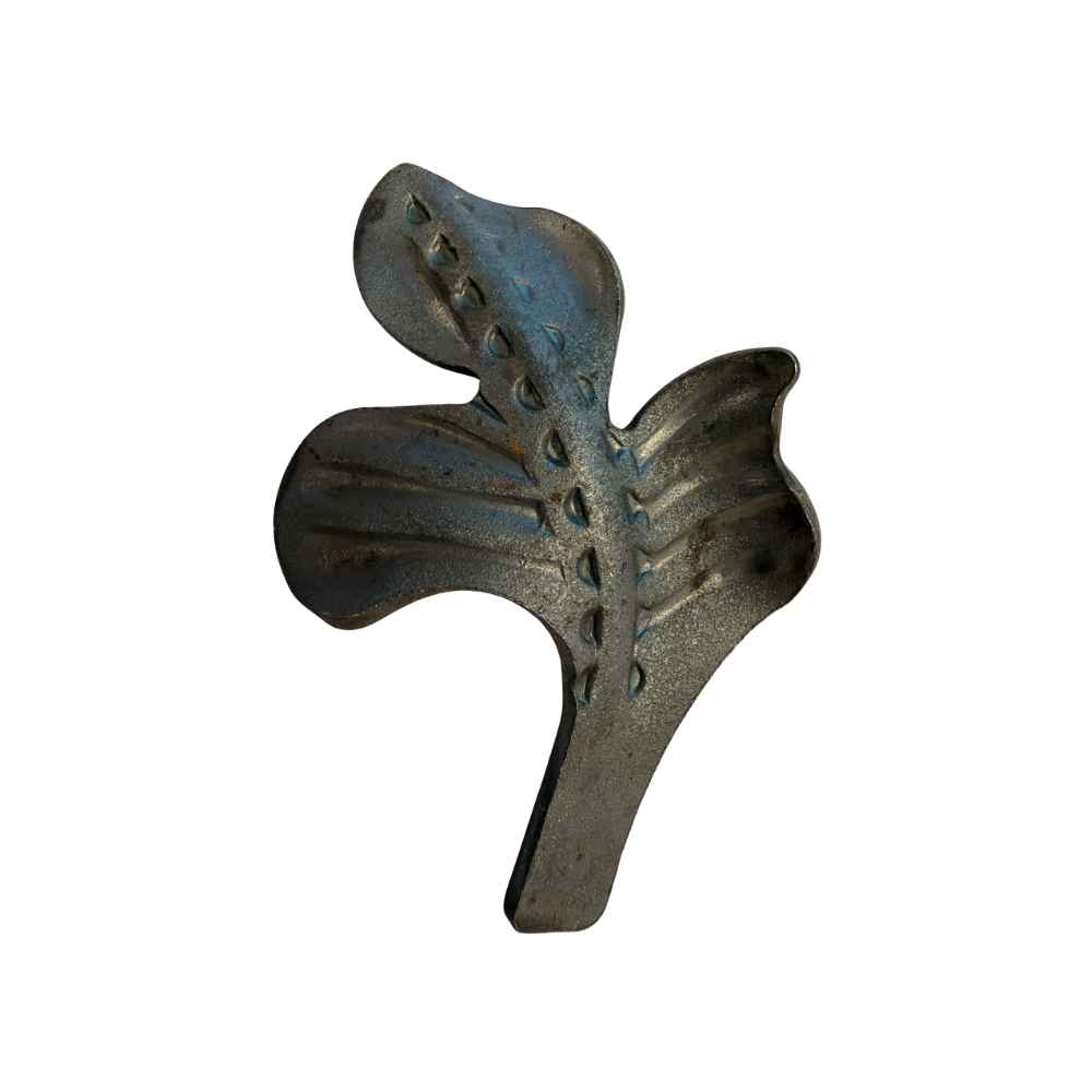 Mild Steel Decorative Leaf - 90 x 60 x 3mm - Right Hand